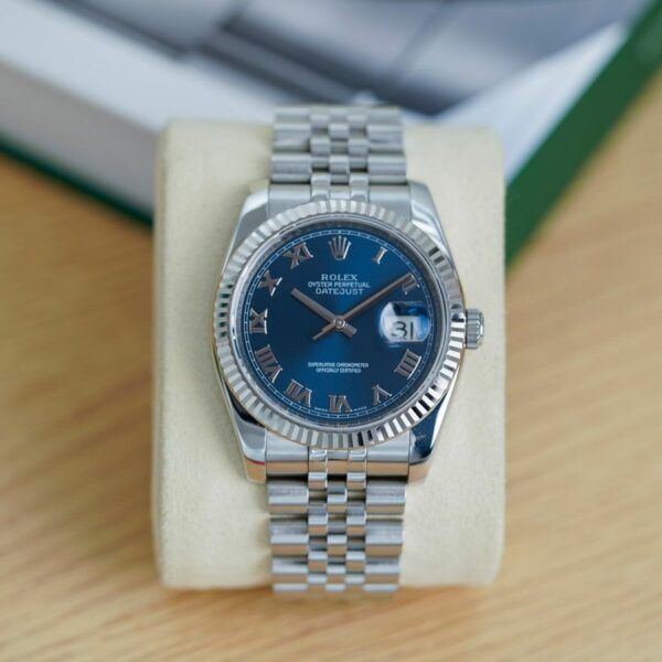 Rolex Datejust 36 Blue Roman Numeral Dial 116234 Ar Watch - Image 2