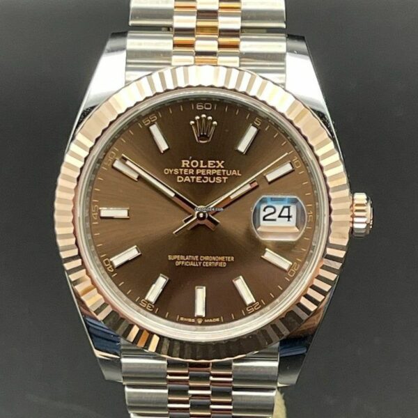 Rolex Datejust 41 Automatic Rose Gold & Steel Watch 126331-CHOSJ - Image 2