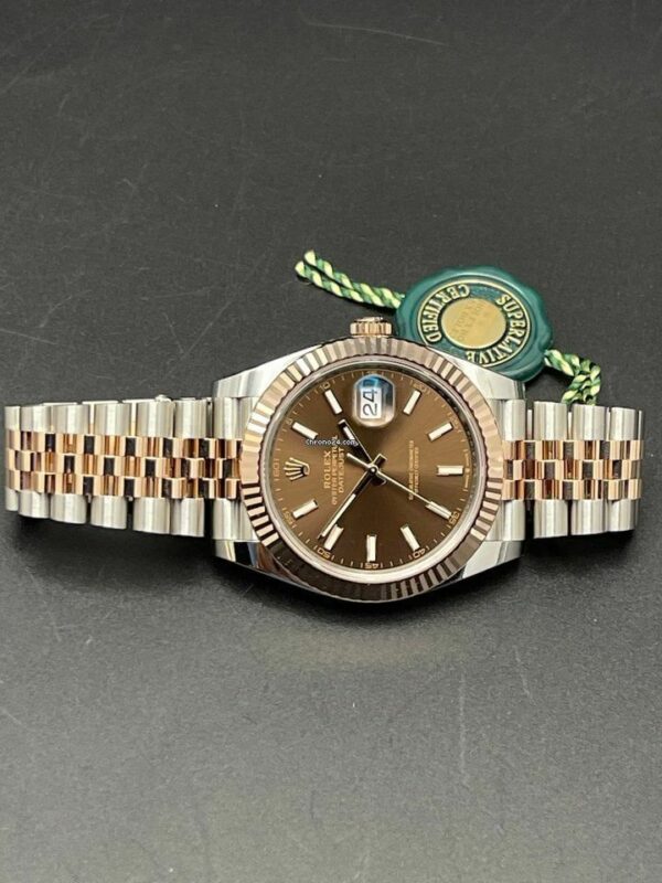 Rolex Datejust 41 Automatic Rose Gold & Steel Watch 126331-CHOSJ - Image 5