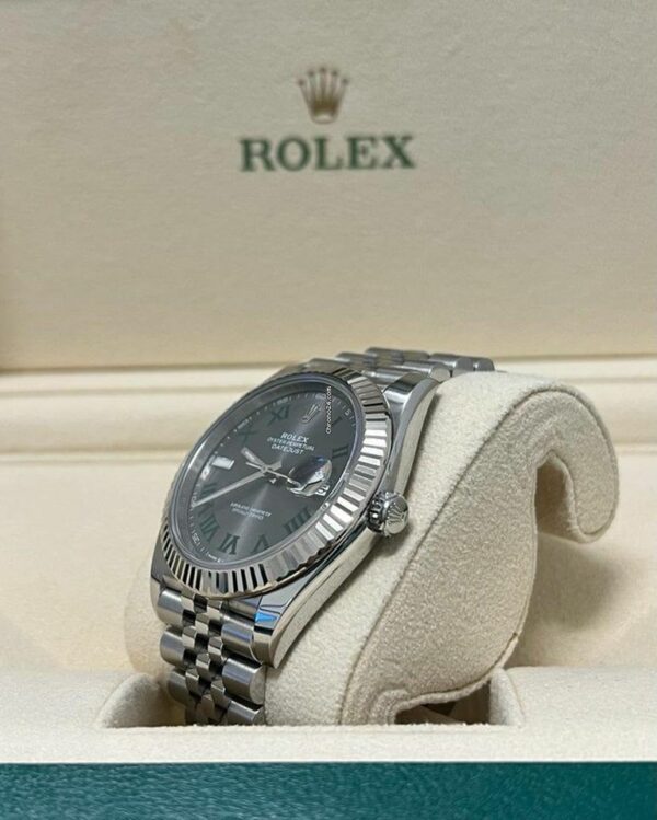 Rolex Datejust 41 Wimbledon 2022 Fluted Jubilee 126334 Watch - Image 6