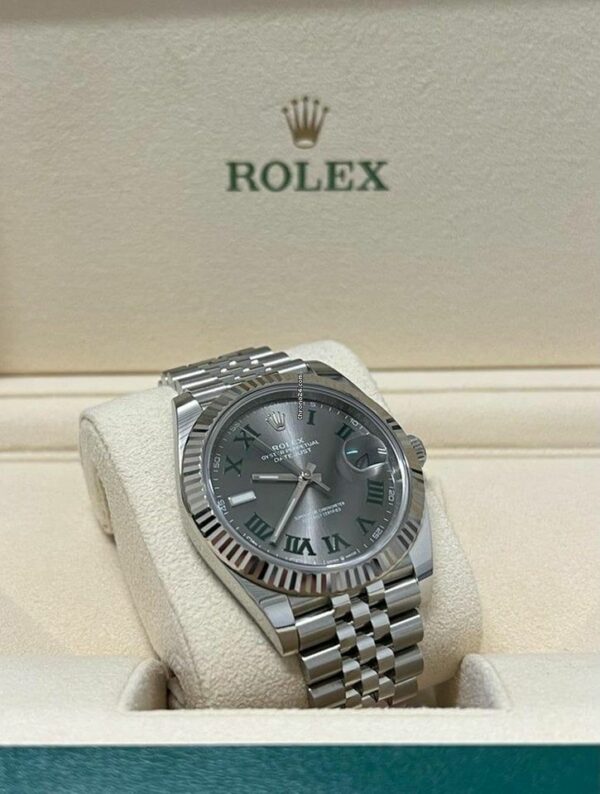 Rolex Datejust 41 Wimbledon 2022 Fluted Jubilee 126334 Watch - Image 5