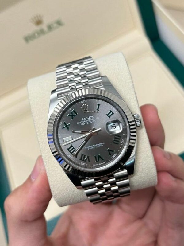 Rolex Datejust 41 Wimbledon 2022 Fluted Jubilee 126334 Watch - Image 2