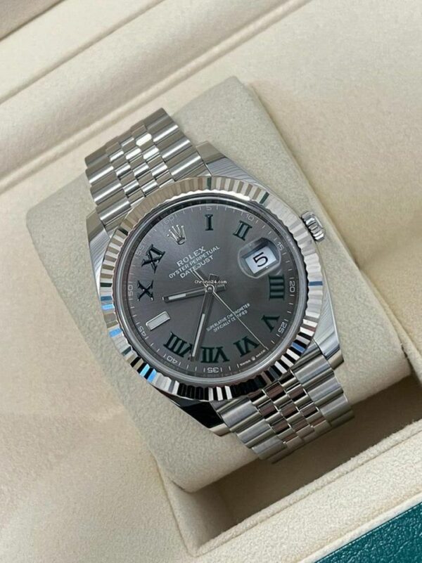 Rolex Datejust 41 Wimbledon 2022 Fluted Jubilee 126334 Watch - Image 3