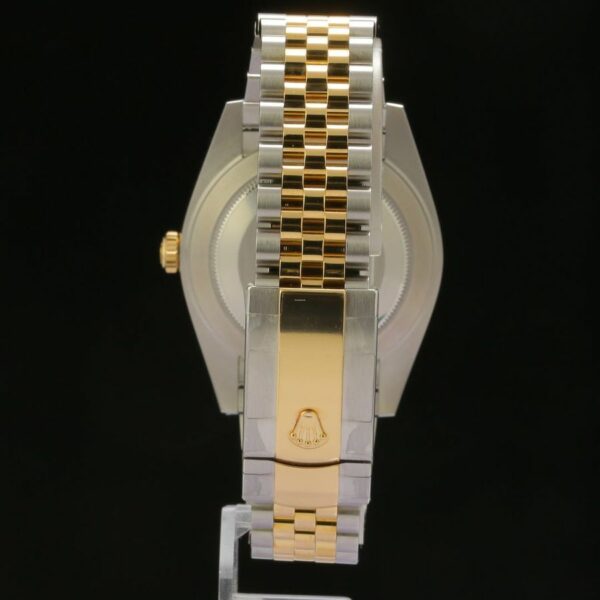 Rolex Datejust 41mm Black Dial Jubilee Two Tone 126333 Watch - Image 7