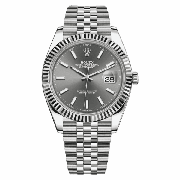 Rolex Datejust 41mm Ref 126334 Rhodium Dial Watch