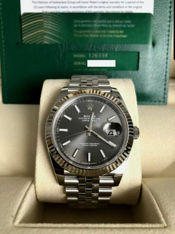Rolex Datejust 41mm Ref 126334 Rhodium Dial Watch - Image 2