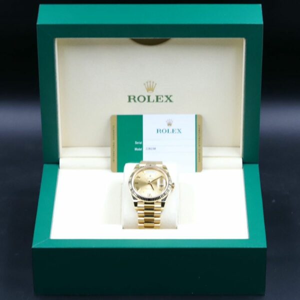 Rolex Day-Date 40 Champagne Roman Numeral Dial Watch - Image 6