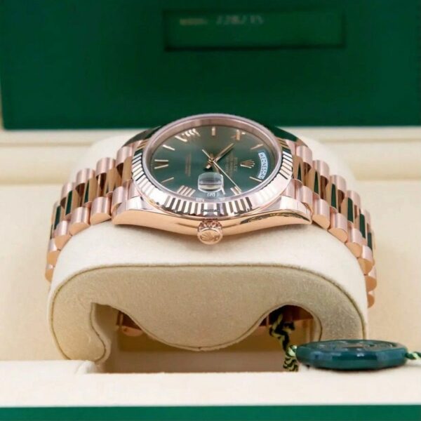 Rolex Day-Date 40 Olive Green Dial 228235 60Th Anniversary Watch - Image 4