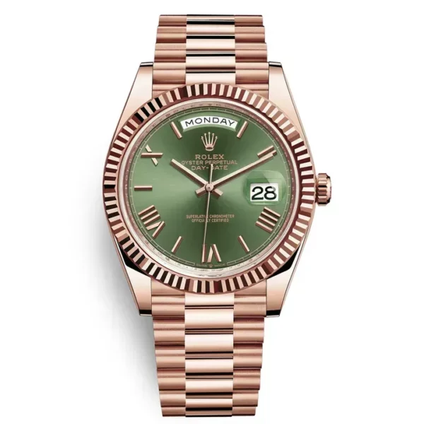 Rolex Day-Date 40 Olive Green Dial 228235 60Th Anniversary Watch