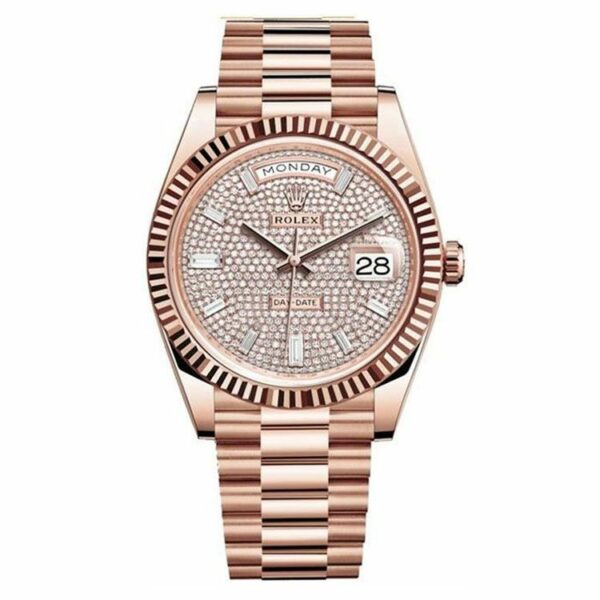 Rolex Day-Date M228235-0036 Everose Gold Mens Watch 40Mm