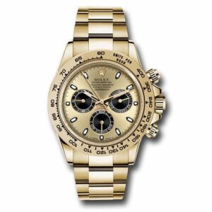 ROLEX YELLOW GOLD COSMOGRAPH DAYTONA CHAMPAGNE & INDEX DIAL 116508 CHBKI 40MM Watch