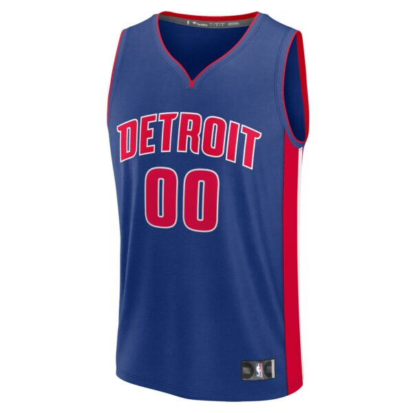Ron Holland II Detroit Pistons Fanatics Youth Fast Break Replica Player Jersey - Icon Edition - Blue - Image 3