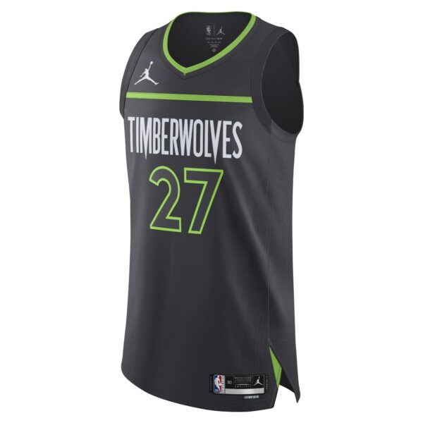 Rudy Gobert Minnesota Timberwolves Jordan Brand Authentic Player Jersey - Statement Edition - Anthracite - Image 3