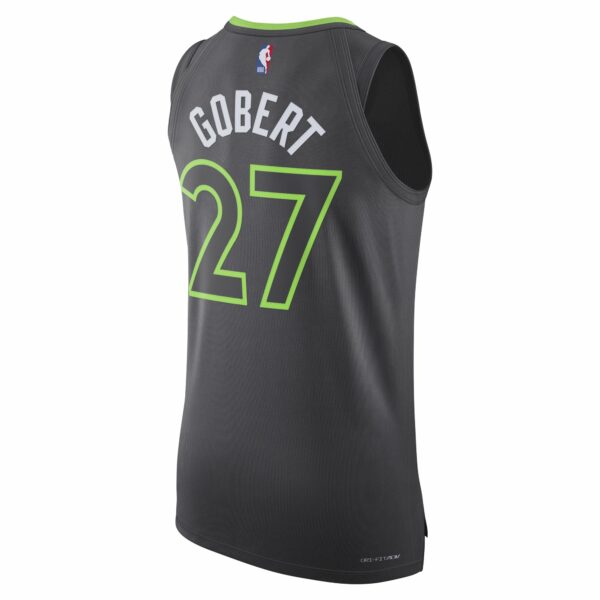 Rudy Gobert Minnesota Timberwolves Jordan Brand Authentic Player Jersey - Statement Edition - Anthracite - Image 4