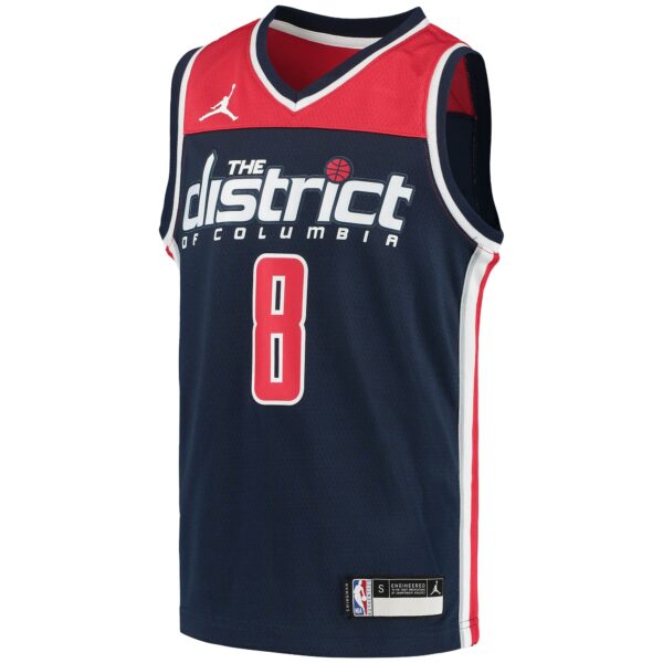 Rui Hachimura Washington Wizards Jordan Brand Youth 2020/21 Swingman Player Jersey - Statement Edition - Navy - Image 3