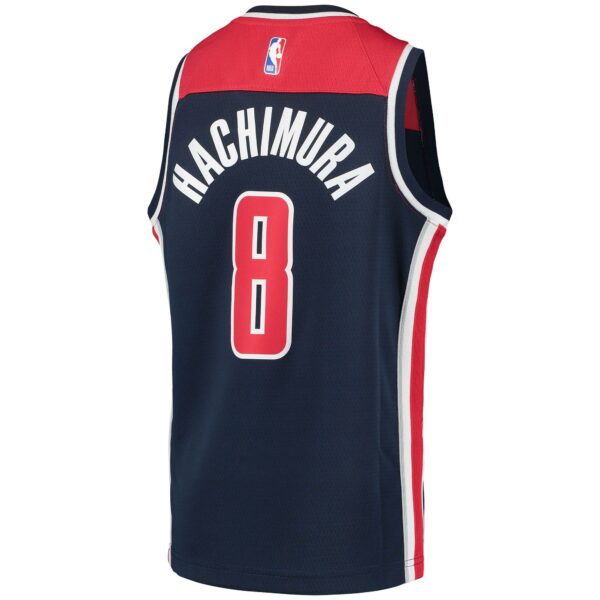 Rui Hachimura Washington Wizards Jordan Brand Youth 2020/21 Swingman Player Jersey - Statement Edition - Navy - Image 4