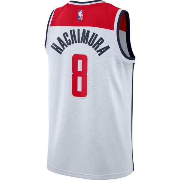 Rui Hachimura Washington Wizards Nike 2020/21 Swingman Jersey - White - Association Edition - Image 4