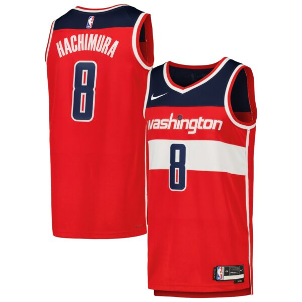 Rui Hachimura Washington Wizards Nike Swingman Jersey - Red - Image 2