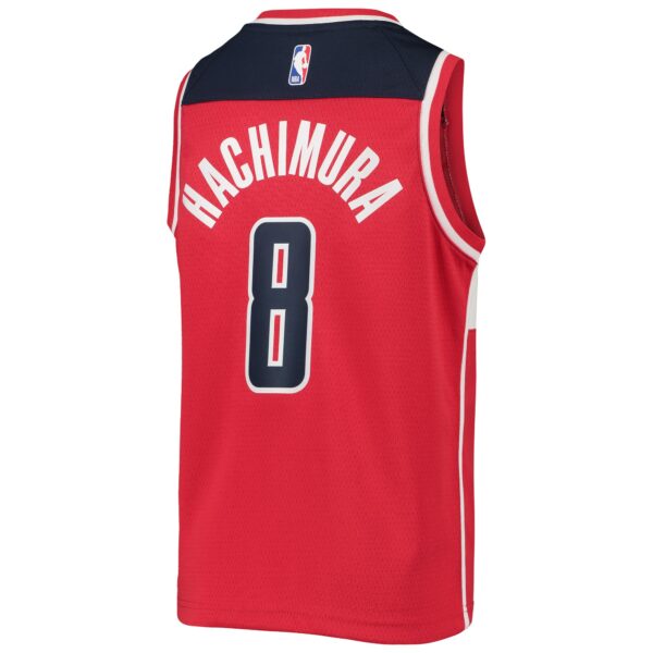 Rui Hachimura Washington Wizards Nike Youth Team Swingman Jersey - Red - Image 4