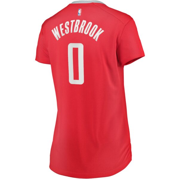 Russell Westbrook Houston Rockets Fanatics Women's Fast Break Replica Jersey Red - Icon Edition - Image 4