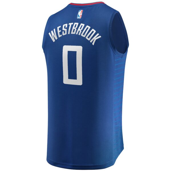 Russell Westbrook LA Clippers Fanatics Youth Fast Break Player Jersey - Icon Edition - Royal - Image 4