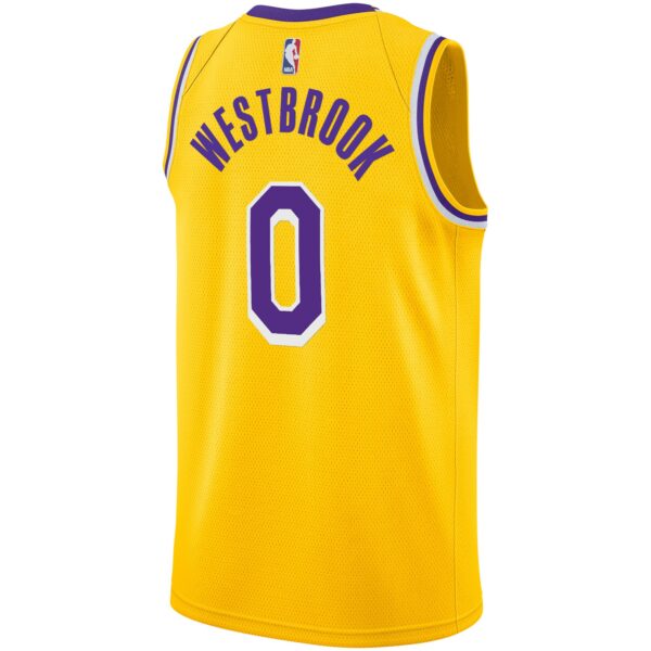 Russell Westbrook Los Angeles Lakers Nike 2020/21 Swingman Player Jersey Gold - Icon Edition - Image 4