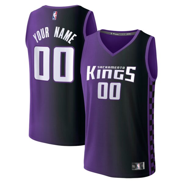 Sacramento Kings Fanatics Custom Fast Break Jersey - Purple - Statement Edition - Image 2