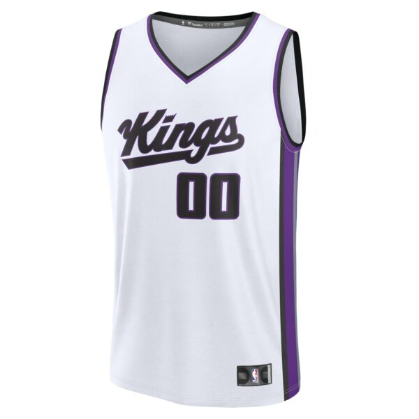 Sacramento Kings Fanatics Custom Fast Break Jersey - White - Association Edition - Image 3