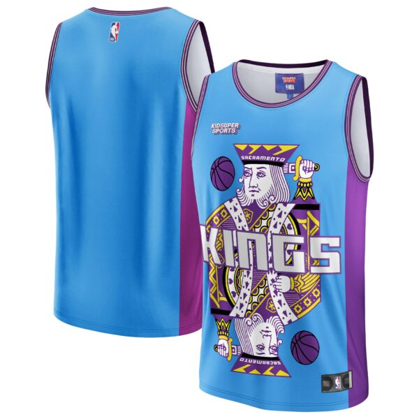 Sacramento Kings NBA & KidSuper Studios by Fanatics Unisex Hometown Jersey - Blue - Image 2