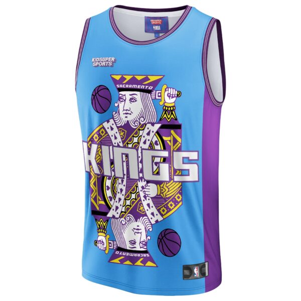 Sacramento Kings NBA & KidSuper Studios by Fanatics Unisex Hometown Jersey - Blue - Image 3