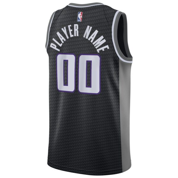 Sacramento Kings Nike Swingman Custom Jersey Black - Statement Edition - Image 4