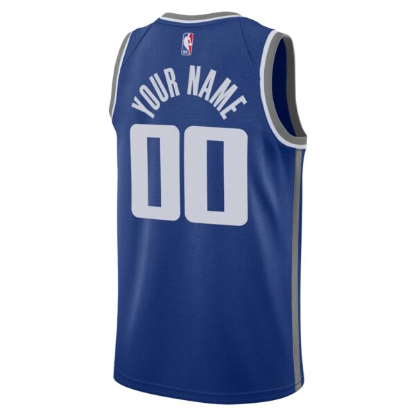 Sacramento Kings Nike Unisex 2023/24 Custom Swingman Jersey - Blue - City Edition - Image 4