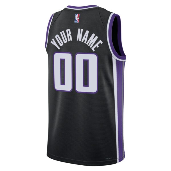 Sacramento Kings Nike Unisex Swingman Custom Jersey - Icon Edition - Black - Image 4