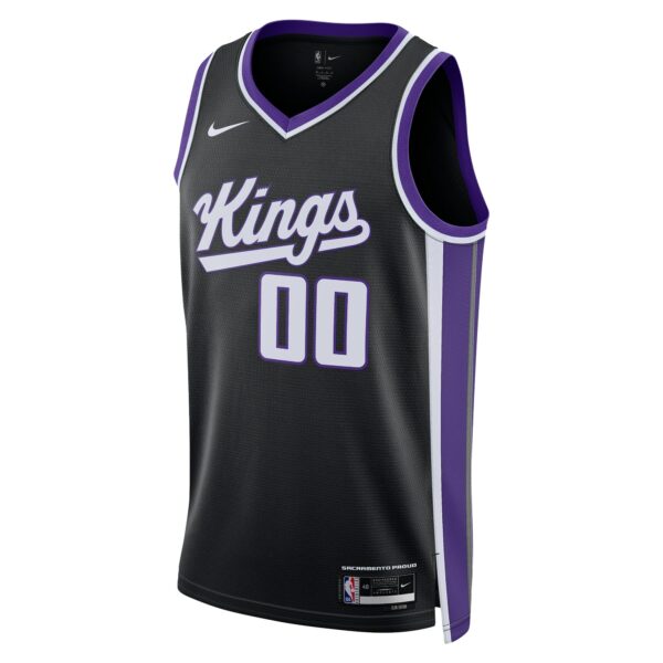 Sacramento Kings Nike Unisex Swingman Custom Jersey - Icon Edition - Black - Image 3