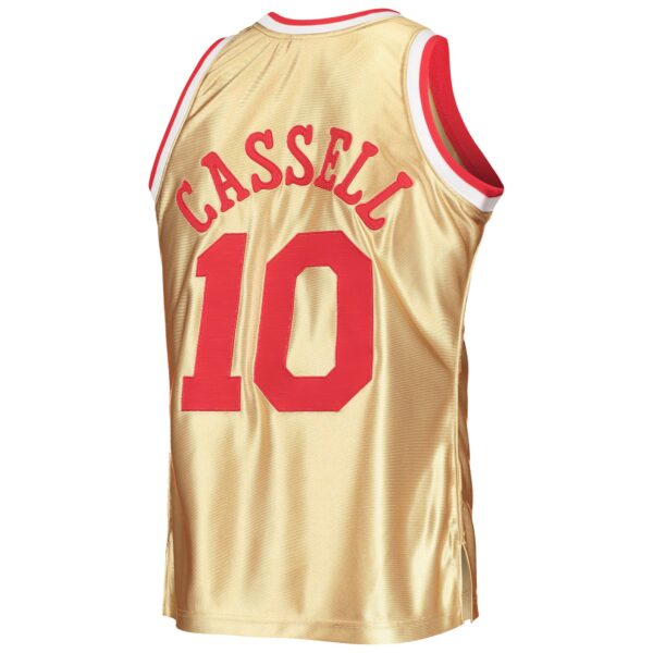 Sam Cassell Houston Rockets Mitchell & Ness 75th Anniversary 1993/94 Hardwood Classics Swingman Jersey - Gold - Image 4