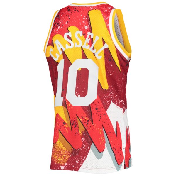 Sam Cassell Houston Rockets Mitchell & Ness Hardwood Classics 1993/94 Hyper Hoops Swingman Jersey - Red - Image 4