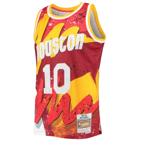 Sam Cassell Houston Rockets Mitchell & Ness Hardwood Classics 1993/94 Hyper Hoops Swingman Jersey - Red - Image 3