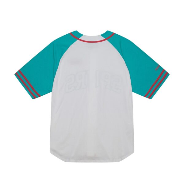 San Antonio Spurs Mitchell & Ness Practice Day Baseball Jersey - White - Image 4