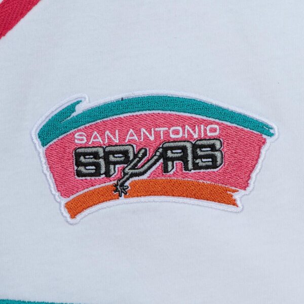San Antonio Spurs Mitchell & Ness Practice Day Baseball Jersey - White - Image 5