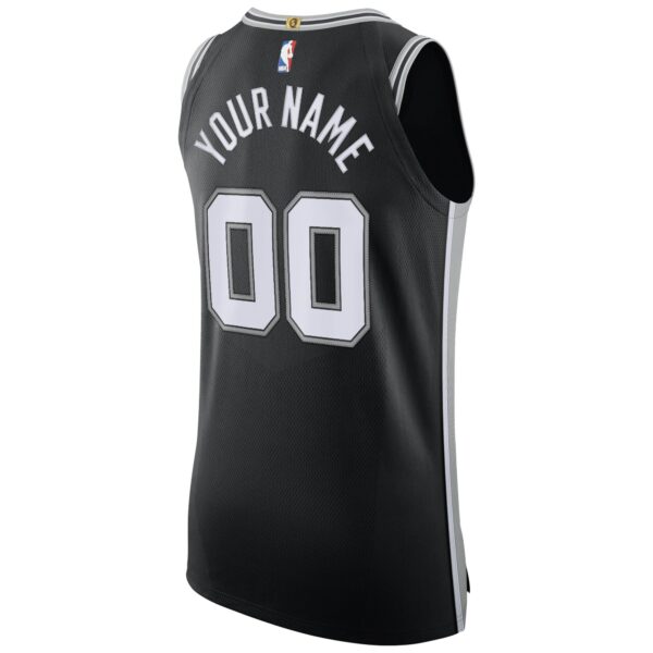 San Antonio Spurs Nike Authentic Custom Jersey Black - Icon Edition - Image 4