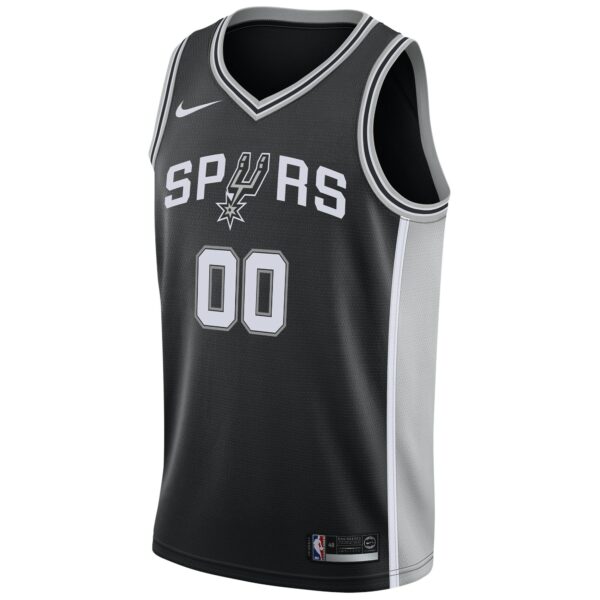 San Antonio Spurs Nike Swingman Custom Jersey Black - Icon Edition - Image 3