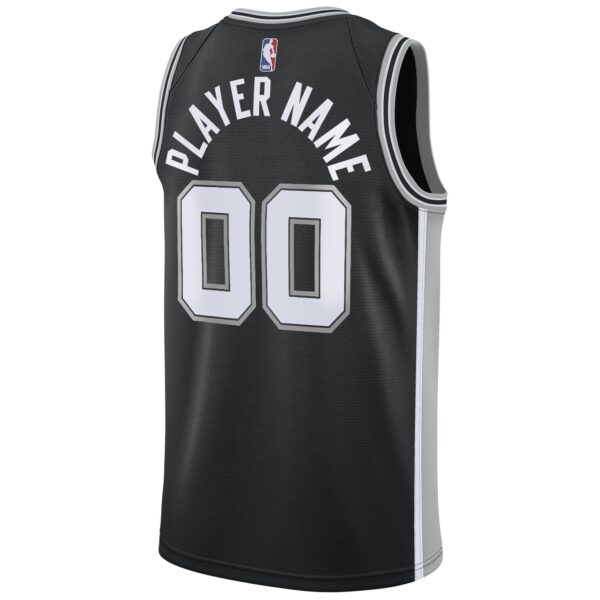 San Antonio Spurs Nike Swingman Custom Jersey Black - Icon Edition - Image 4