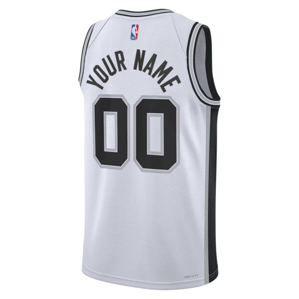 San Antonio Spurs Nike Unisex Swingman Custom Jersey White - Association Edition - Image 4
