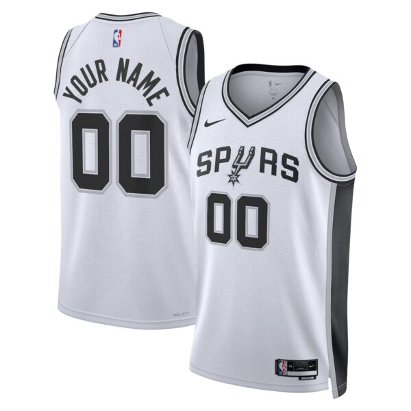 San Antonio Spurs Nike Unisex Swingman Custom Jersey White - Association Edition - Image 2
