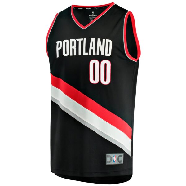 Scoot Henderson Portland Trail Blazers Fanatics Youth  Fast Break Replica Jersey - Icon Edition - Black - Image 3