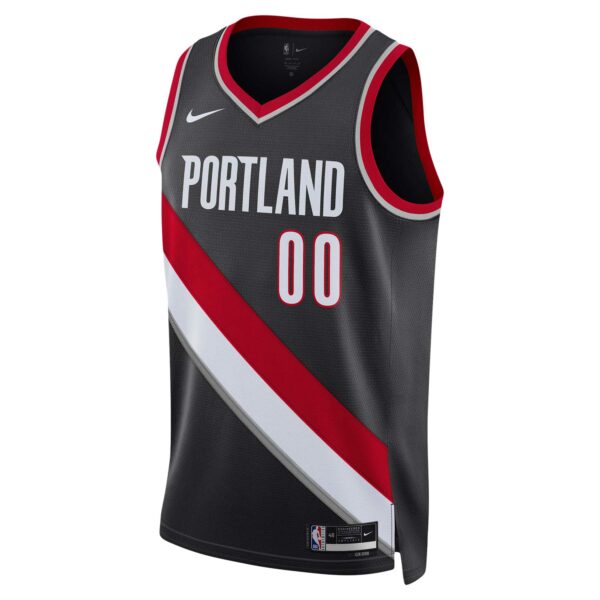 Scoot Henderson Portland Trail Blazers Nike Unisex 2023 NBA Draft Swingman Jersey - Icon Edition - Black - Image 3