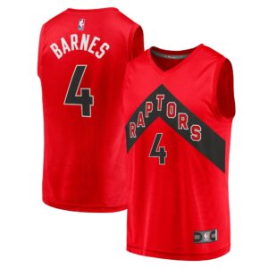 Scottie Barnes Toronto Raptors Fanatics Fast Break Replica Jersey - Icon Edition - Red