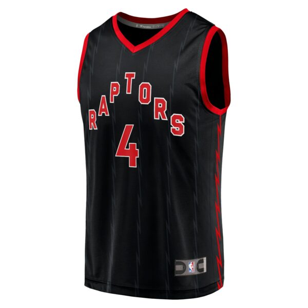 Scottie Barnes Toronto Raptors Fanatics Fast Break Replica Player Jersey - Statement Edition - Black - Image 3