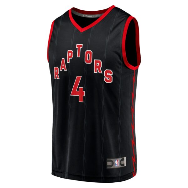 Scottie Barnes Toronto Raptors Fanatics Youth Fast Break Player Jersey - Statement Edition - Black - Image 3