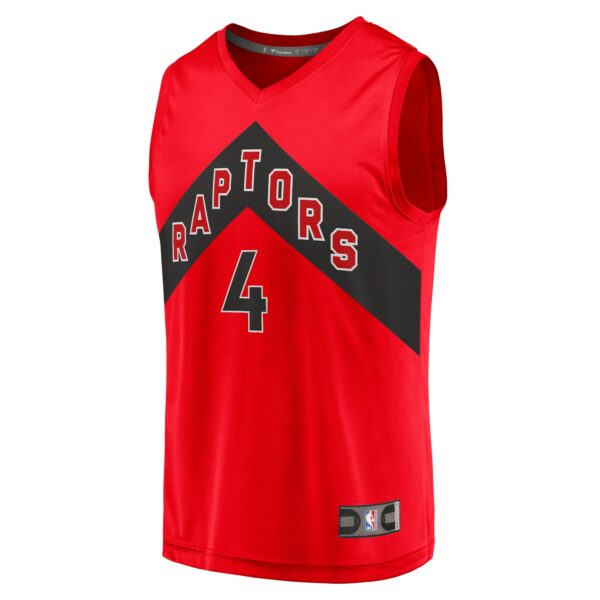 Scottie Barnes Toronto Raptors Fanatics Youth Fast Break Replica Jersey - Icon Edition - Red - Image 3